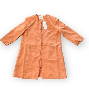 Lucy Paris Womens orange retro style peacoat
